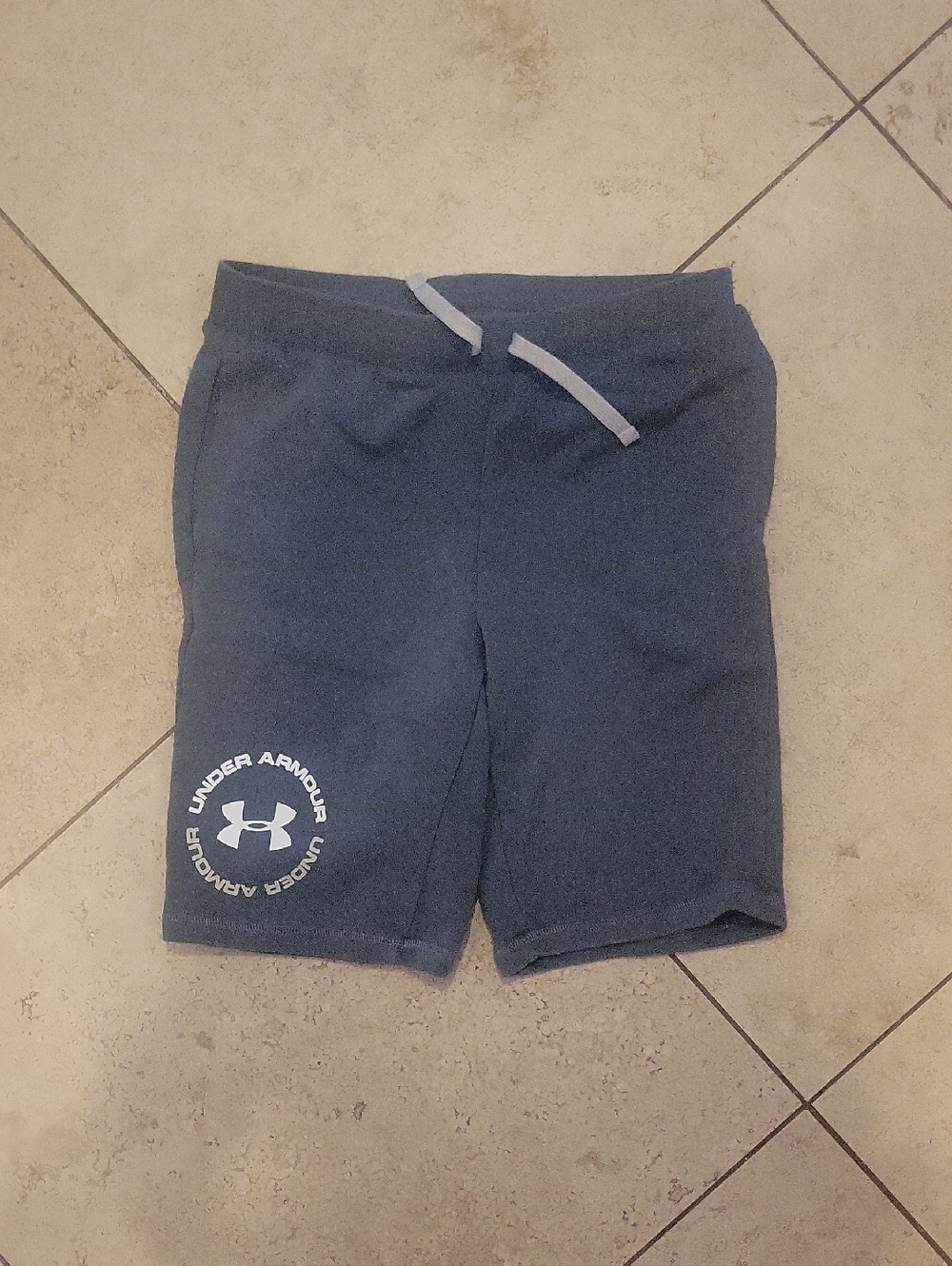 Under Armour Navy Blue Athletic Shorts with Logo